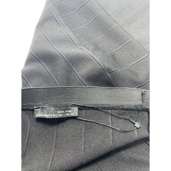 ZARA Black Ponte Pencil Plus Size Skirt, Size Large with Elastic Waistband Large - Picture 6 of 9